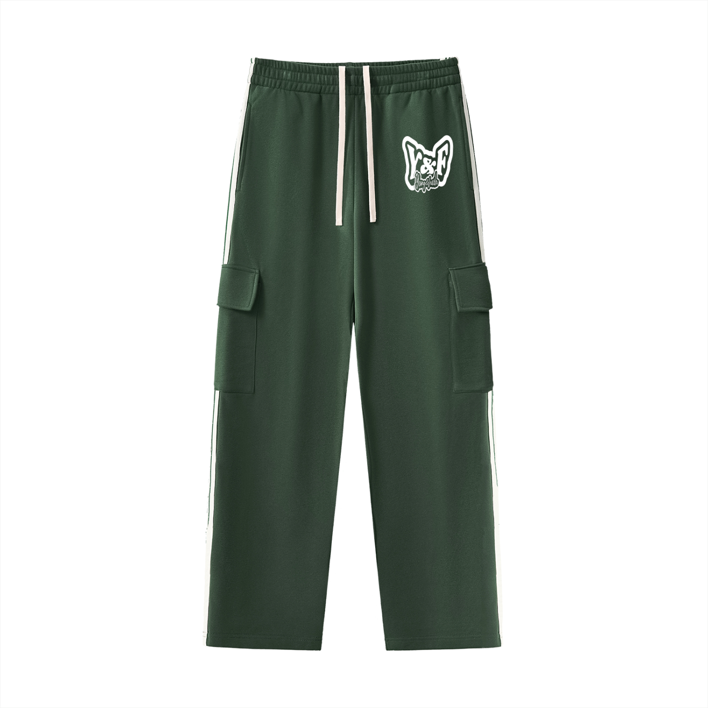 Side Stripe Straight-Leg Pants