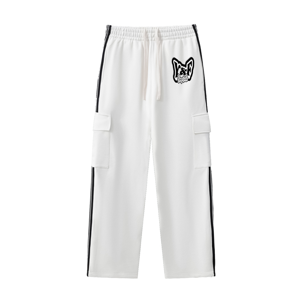 Side Stripe Straight-Leg Pants