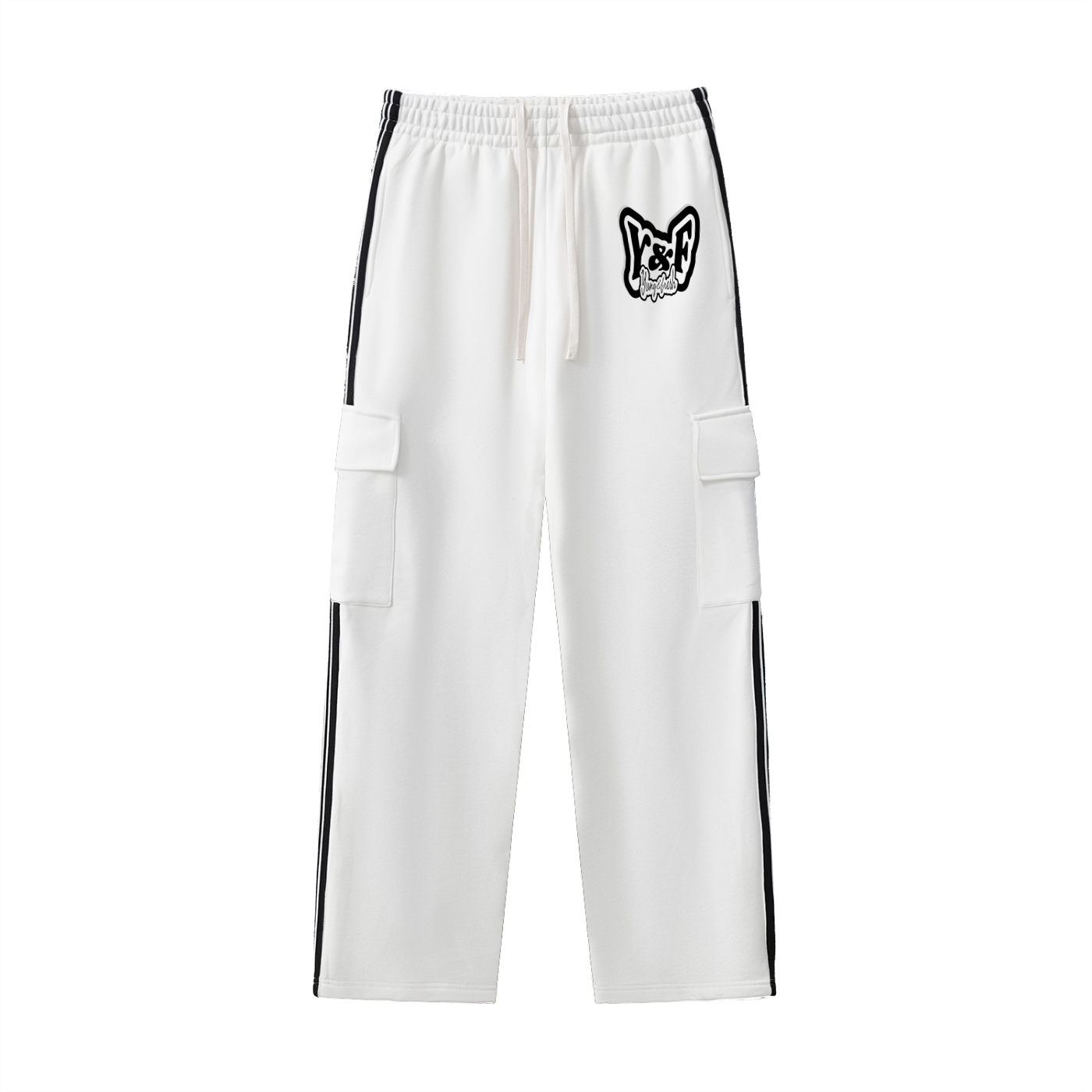 Side Stripe Straight-Leg Pants