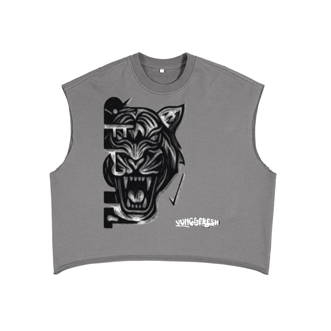 Y&F French Terry Boxy Tank Top