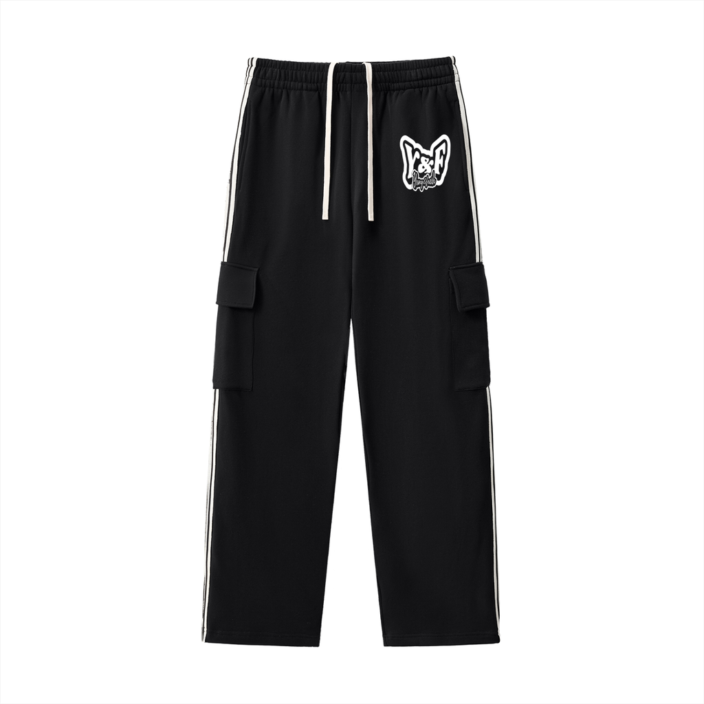 Side Stripe Straight-Leg Pants