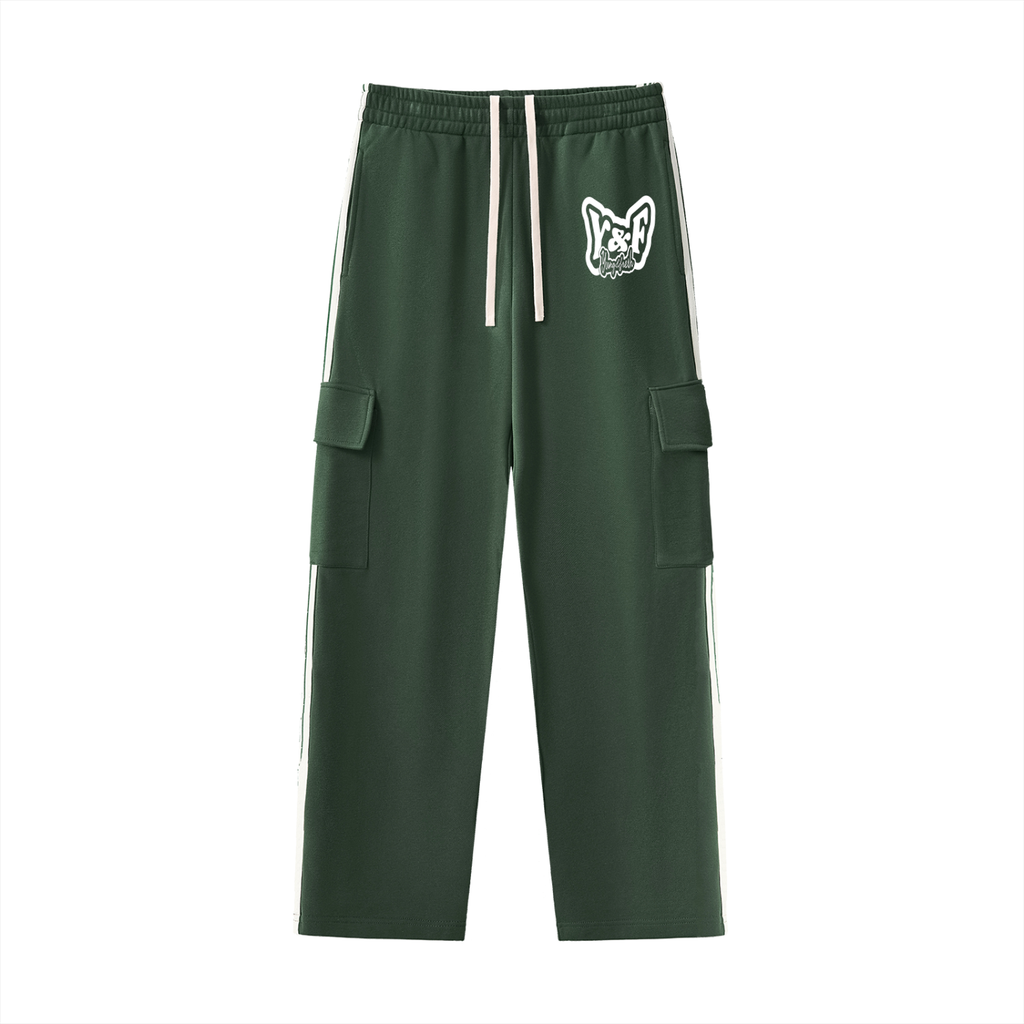 Side Stripe Straight-Leg Pants