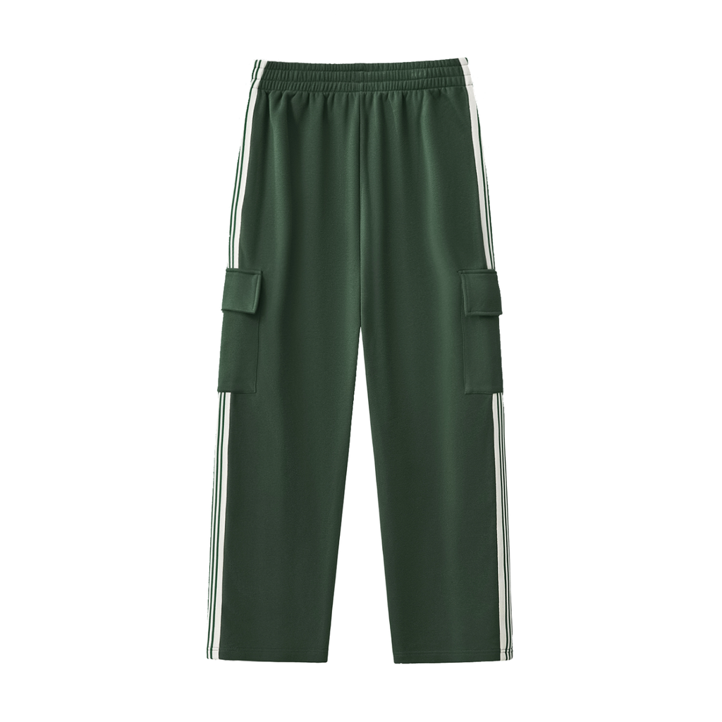 Side Stripe Straight-Leg Pants